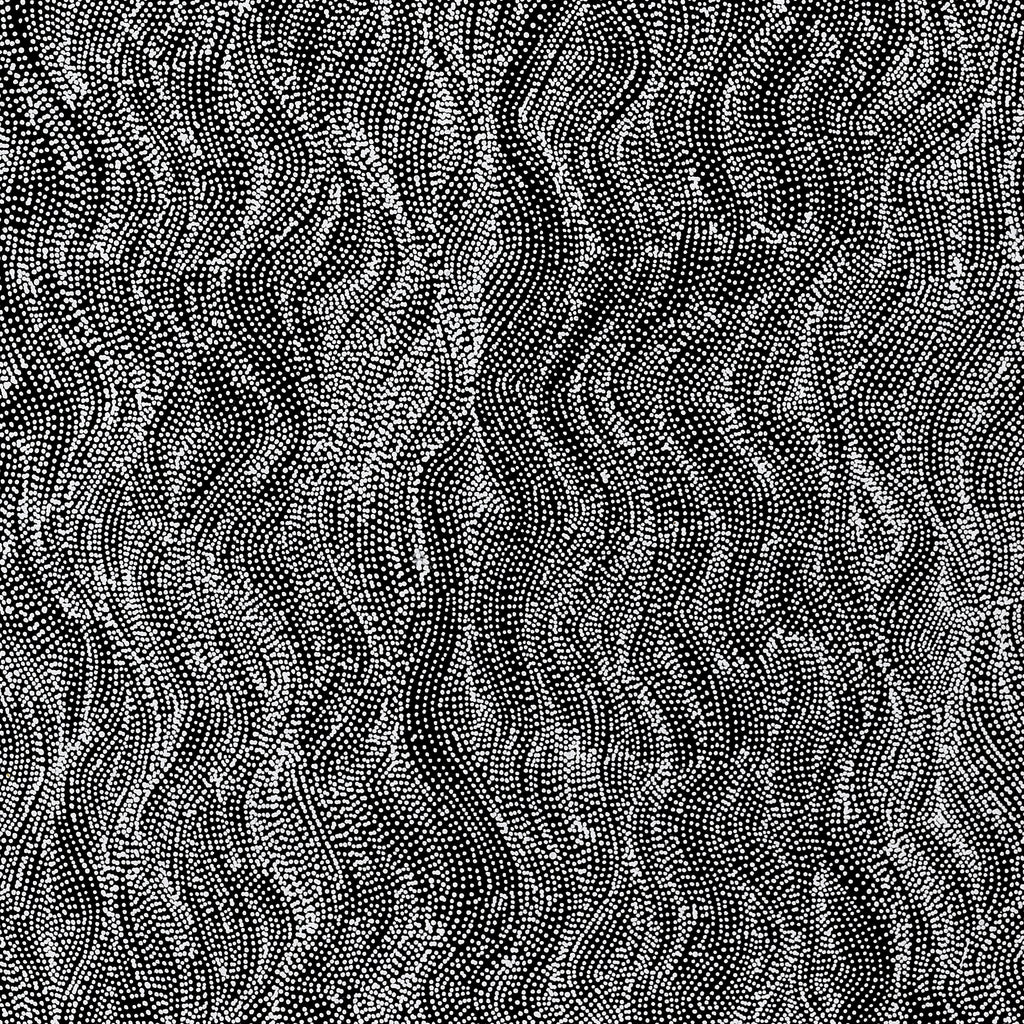 Aboriginal Artwork by Justinna Napaljarri Sims, Yanjirlpirri or Napaljarri-Warnu Jukurrpa (Star or Seven Sisters Dreaming), 152x76cm