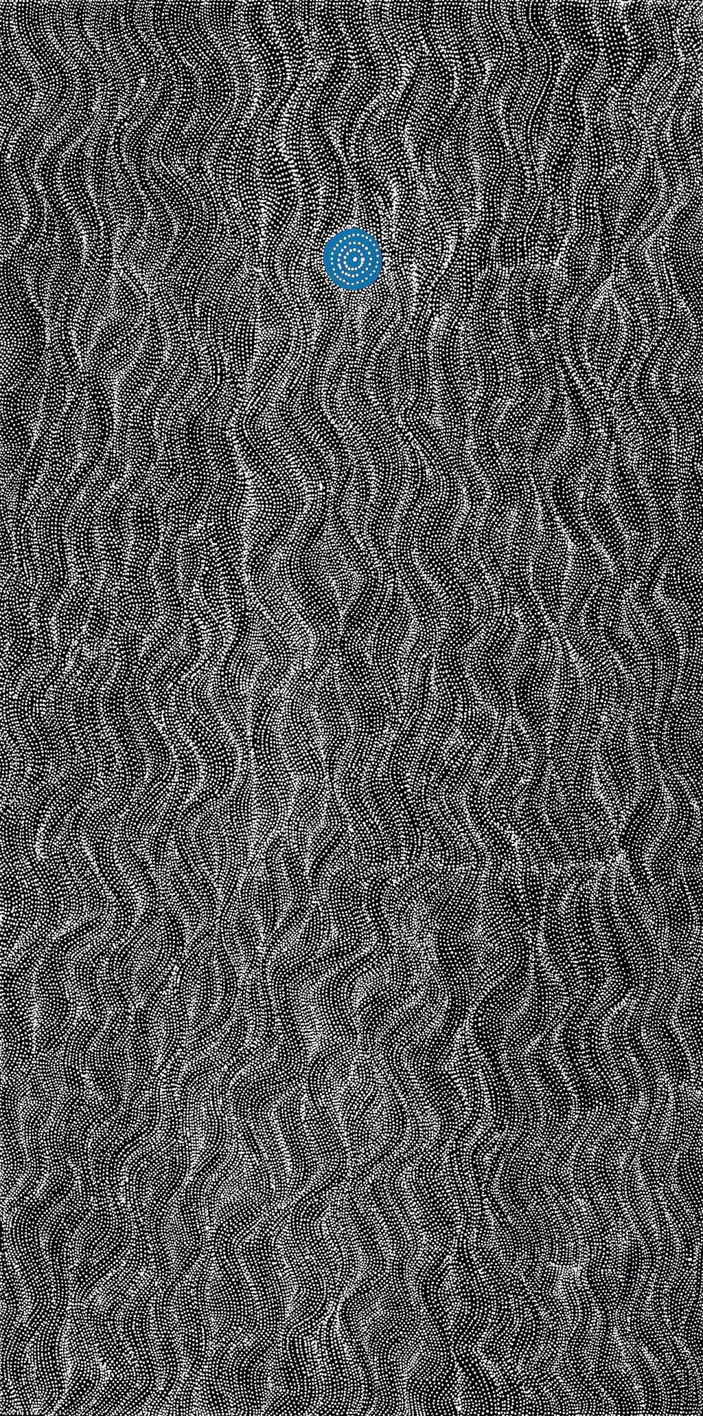Aboriginal Artwork by Justinna Napaljarri Sims, Yanjirlpirri or Napaljarri-Warnu Jukurrpa (Star or Seven Sisters Dreaming), 183x91cm