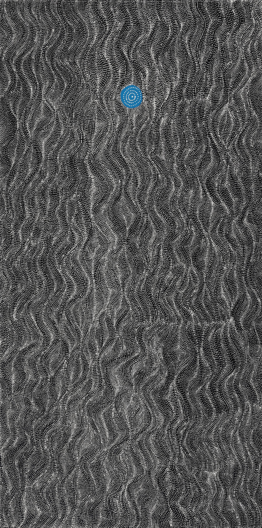 Aboriginal Artwork by Justinna Napaljarri Sims, Yanjirlpirri or Napaljarri-Warnu Jukurrpa (Star or Seven Sisters Dreaming), 183x91cm