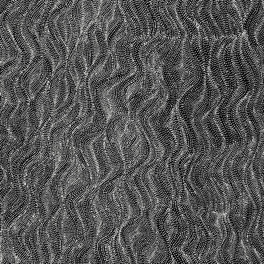 Aboriginal Artwork by Justinna Napaljarri Sims, Yanjirlpirri or Napaljarri-Warnu Jukurrpa (Star or Seven Sisters Dreaming), 183x91cm
