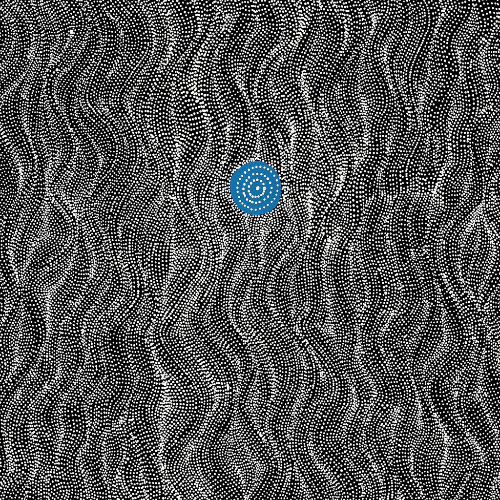 Aboriginal Artwork by Justinna Napaljarri Sims, Yanjirlpirri or Napaljarri-Warnu Jukurrpa (Star or Seven Sisters Dreaming), 183x91cm