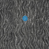 Aboriginal Artwork by Justinna Napaljarri Sims, Yanjirlpirri or Napaljarri-Warnu Jukurrpa (Star or Seven Sisters Dreaming), 183x91cm