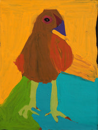 Aboriginal Artwork by Karen Napaljarri Barnes, Bird, 61x46cm