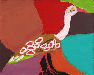Aboriginal Artwork by Karen Napaljarri Barnes, Bird, 76x61cm - ART ARK®