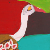 Aboriginal Artwork by Karen Napaljarri Barnes, Bird, 76x61cm