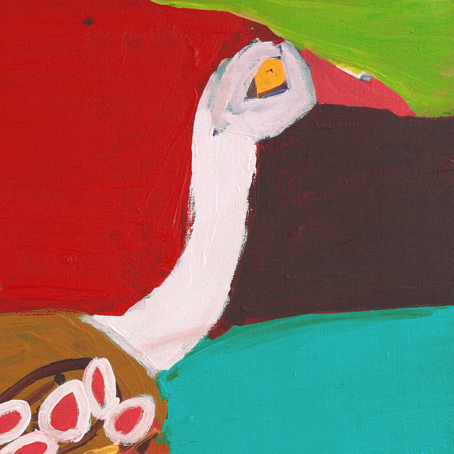 Aboriginal Artwork by Karen Napaljarri Barnes, Bird, 76x61cm