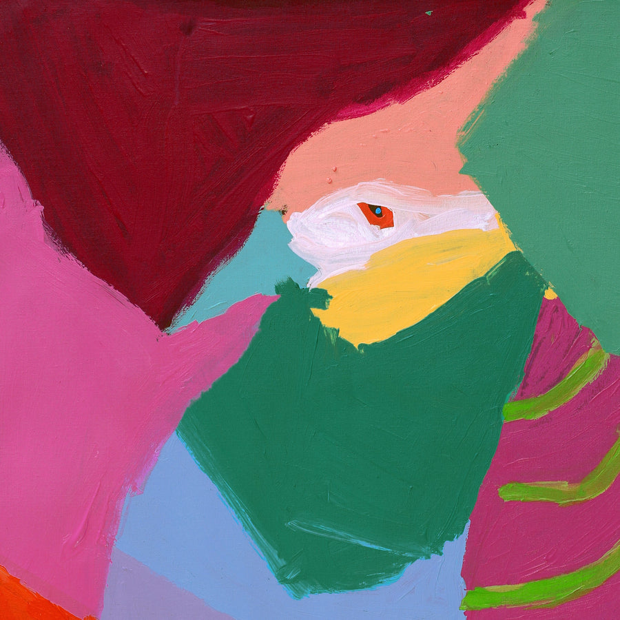 Aboriginal Artwork by Karen Napaljarri Barnes, Jurlpu kuja kalu nyinami Yurntumu-wana (Birds that live around Yuendumu), 91x76cm