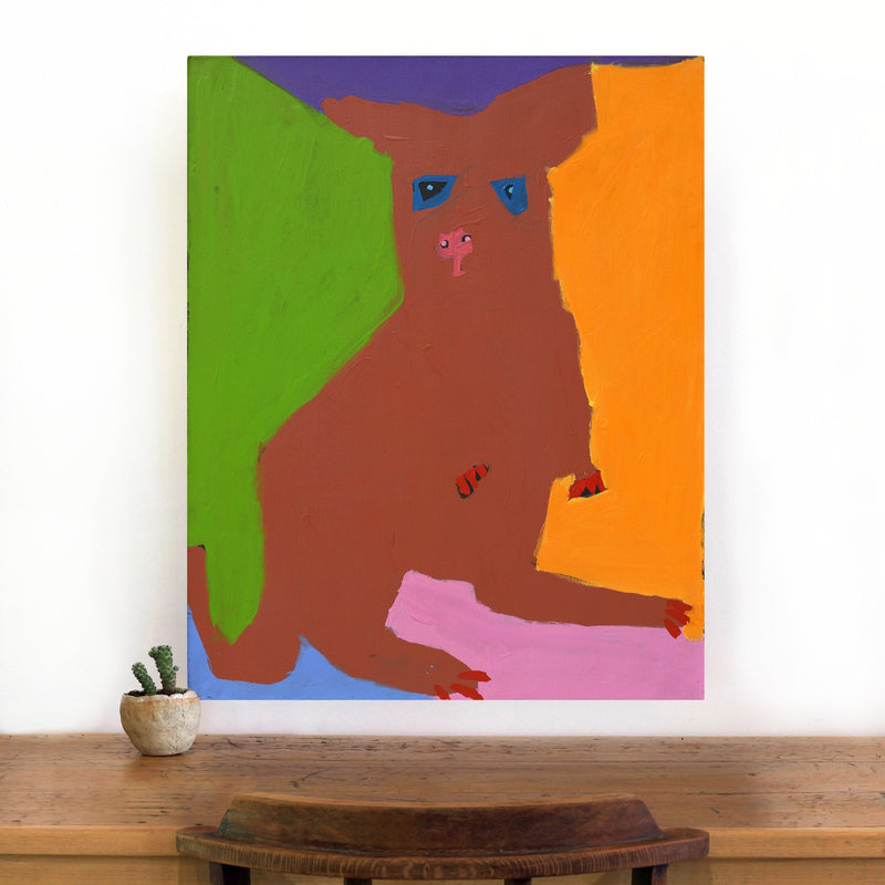 Aboriginal Artwork by Karen Napaljarri Barnes, Kangaroo, 76x61cm