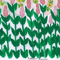 Aboriginal Artwork by Kathleen France, Wildflowers, 38x26cm