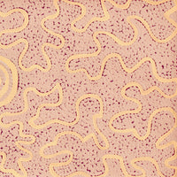 Aboriginal Artwork by Kelly-Anne Nungarrayi Gibson, Ngapa Jukurrpa (Water Dreaming) - Puyurru, 107x30cm