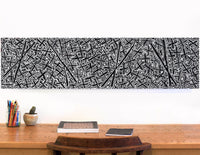 Aboriginal Artwork by Kenneth Jungarrayi Martin, Ngatijirri Jukurrpa (Budgerigar Dreaming), 122x30cm