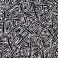 Aboriginal Artwork by Kenneth Jungarrayi Martin, Ngatijirri Jukurrpa (Budgerigar Dreaming), 61x61cm