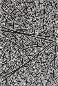 Aboriginal Artwork by Kenneth Jungarrayi Martin, Ngatijirri Jukurrpa (Budgerigar Dreaming), 91x61cm