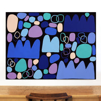 Aboriginal Artwork by Keturah Zimran, Puli Puli - Rocks, 122x91cm