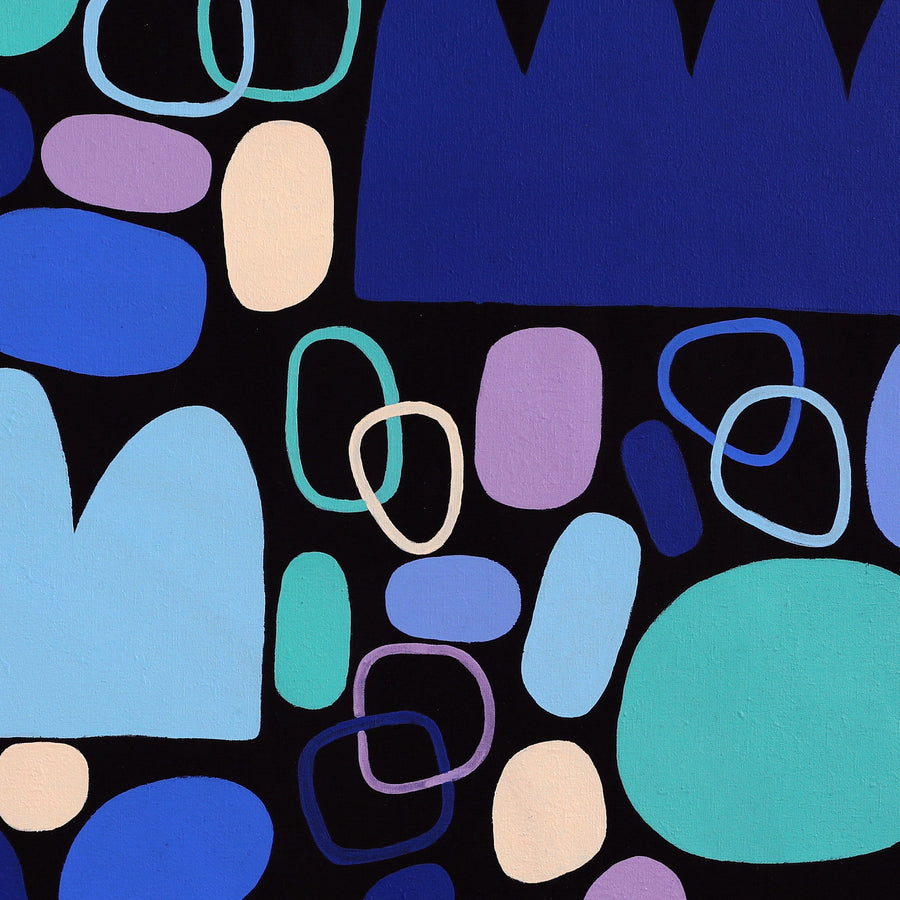 Aboriginal Artwork by Keturah Zimran, Puli Puli - Rocks, 122x91cm