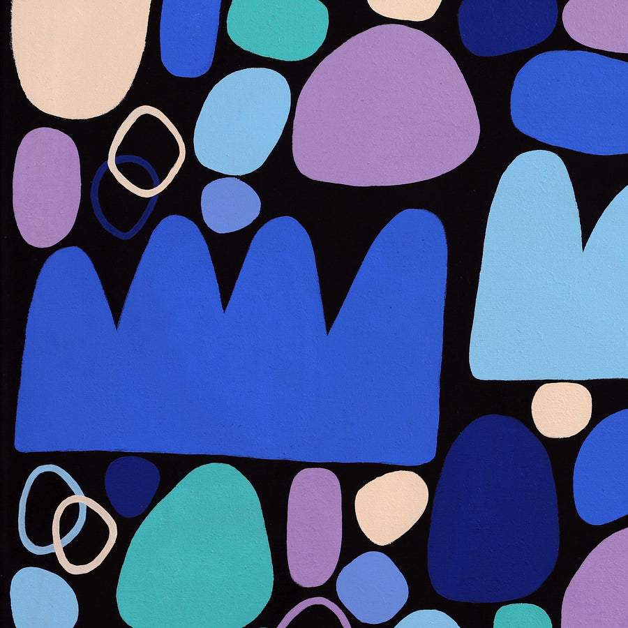 Aboriginal Artwork by Keturah Zimran, Puli Puli - Rocks, 122x91cm