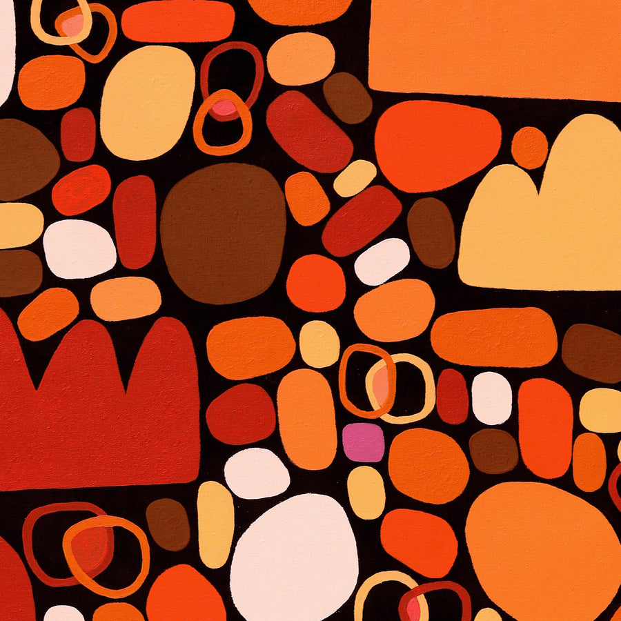 Aboriginal Artwork by Keturah Zimran, Puli Puli - Rocks, 153x92cm