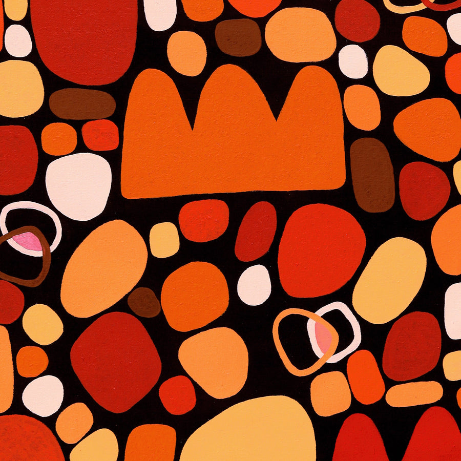 Aboriginal Artwork by Keturah Zimran, Puli Puli - Rocks, 153x92cm