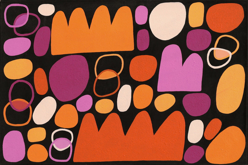 Aboriginal Artwork by Keturah Zimran, Puli Puli - Rocks, 90x60cm