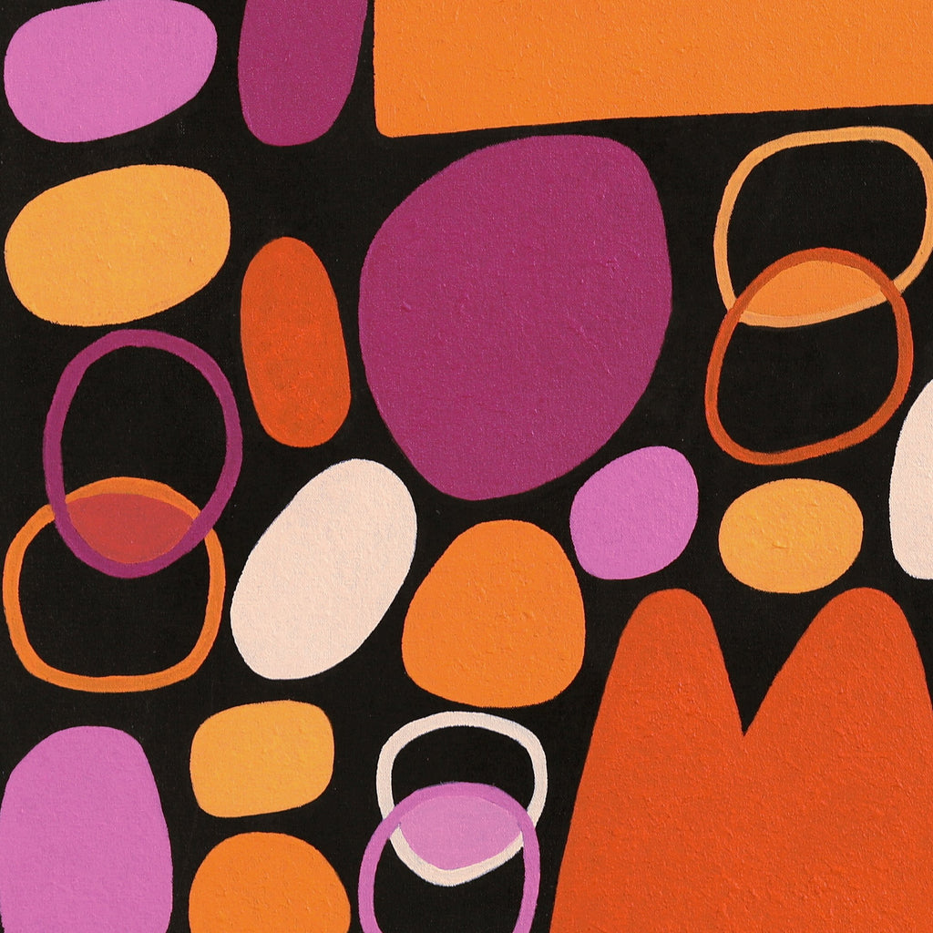 Aboriginal Artwork by Keturah Zimran, Puli Puli - Rocks, 90x60cm