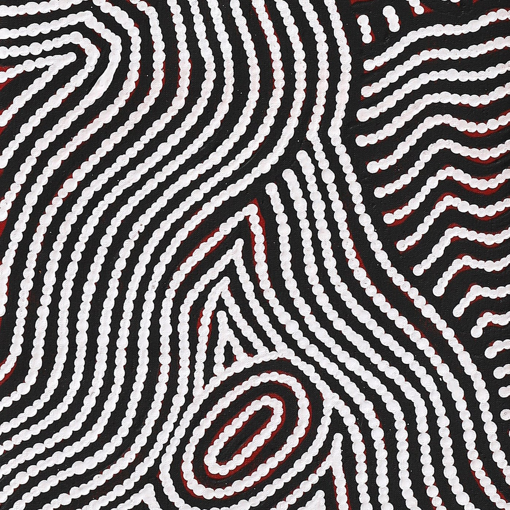 Aboriginal Artwork by Leah Nampijinpa Sampson, Ngapa Jukurrpa - Pirlinyarnu, 122x30cm