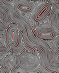 Aboriginal Artwork by Leah Nampijinpa Sampson, Ngapa Jukurrpa - Pirlinyarnu, 76x61cm