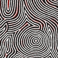 Aboriginal Artwork by Leah Nampijinpa Sampson, Ngapa Jukurrpa - Pirlinyarnu, 76x61cm