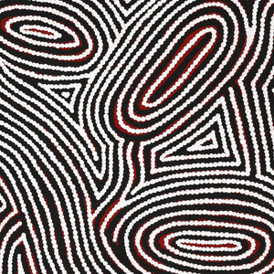 Aboriginal Art by Leah Nampijinpa Sampson, Ngapa Jukurrpa - Pirlinyarnu, 76x61cm - ART ARK®