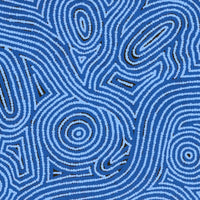 Aboriginal Artwork by Leah Nampijinpa Sampson, Ngapa Jukurrpa - Pirlinyarnu, 91x61cm