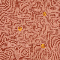 Aboriginal Artwork by Leston Japaljarri Spencer, Warna Jukurrpa (Snake Dreaming), 91x91cm