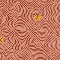 Aboriginal Artwork by Leston Japaljarri Spencer, Warna Jukurrpa (Snake Dreaming), 91x91cm