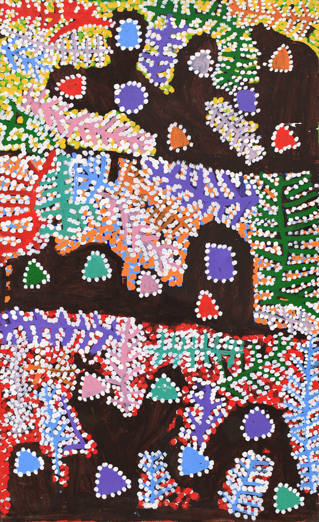 Aboriginal Artwork by Linda Ngitjanka, Alkipi Country, 116x71cm
