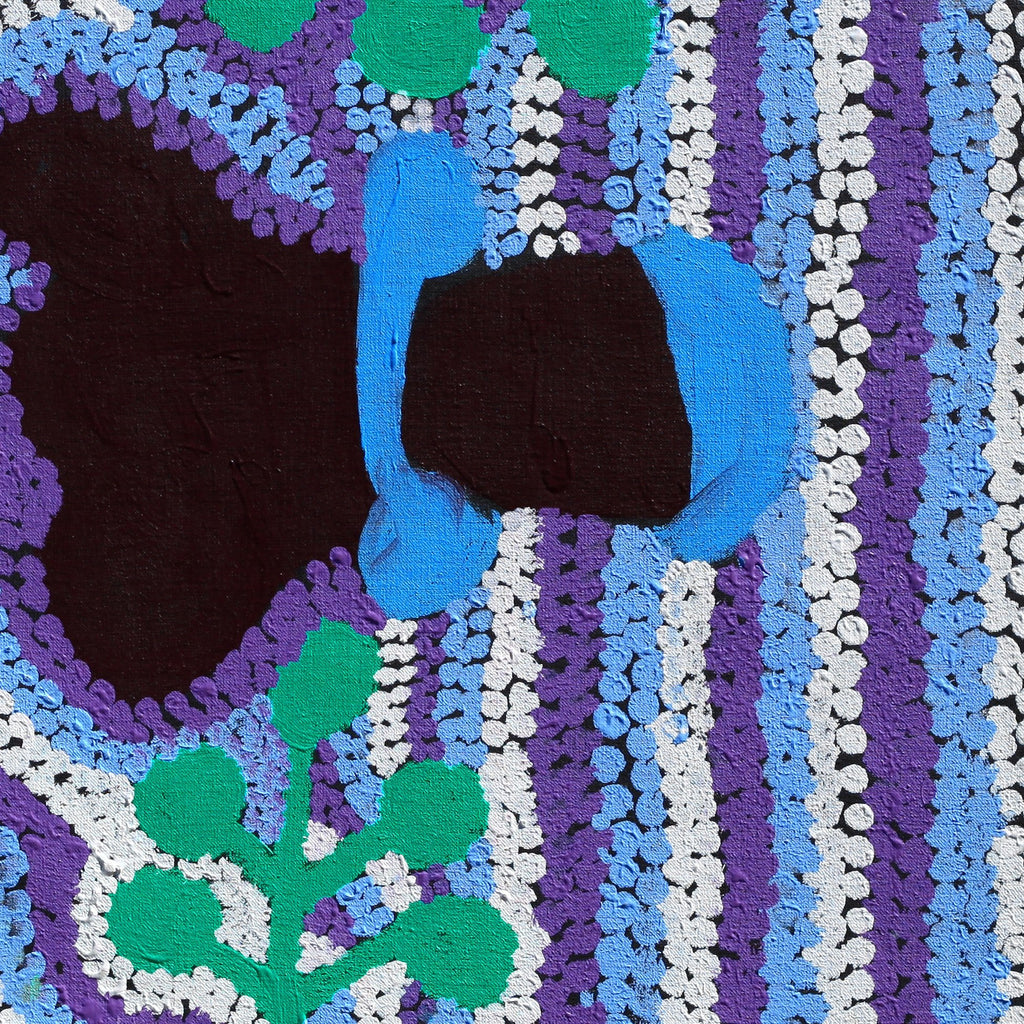 Aboriginal Artwork by Linda Ngitjanka, Honey Grevillea, 76x71cm