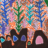 Aboriginal Artwork by Linda Ngitjanka, Puli at Alkipi, 112x71cm