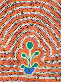 Aboriginal Artwork by Linda Ngitjanka, Yawalyurru at Alkipi, 122x91cm