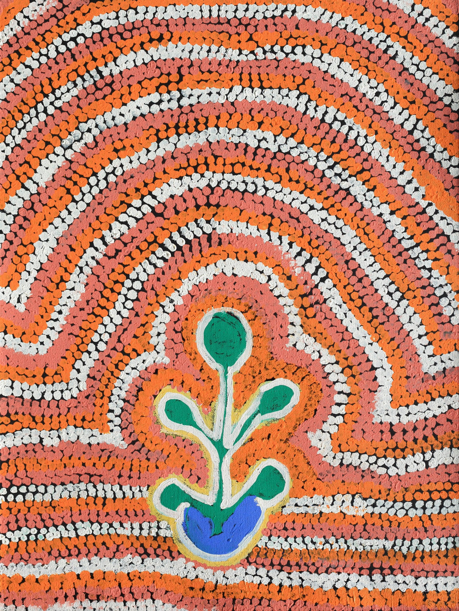 Aboriginal Art by Linda Ngitjanka, Yawalyurru at Alkipi, 122x91cm - ART ARK®