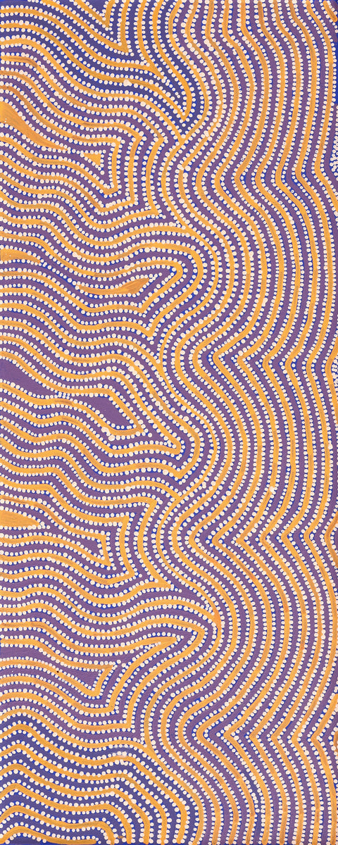 Aboriginal Art by Lisa Multa, Tali at Kungkayunti, 100x40cm - ART ARK®