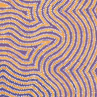 Aboriginal Artwork by Lisa Multa, Tali at Kungkayunti, 100x40cm