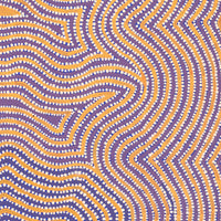 Aboriginal Art by Lisa Multa, Tali at Kungkayunti, 100x40cm - ART ARK®