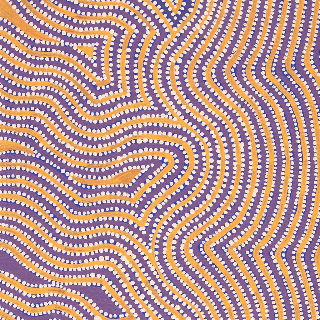Aboriginal Artwork by Lisa Multa, Tali at Kungkayunti, 100x40cm