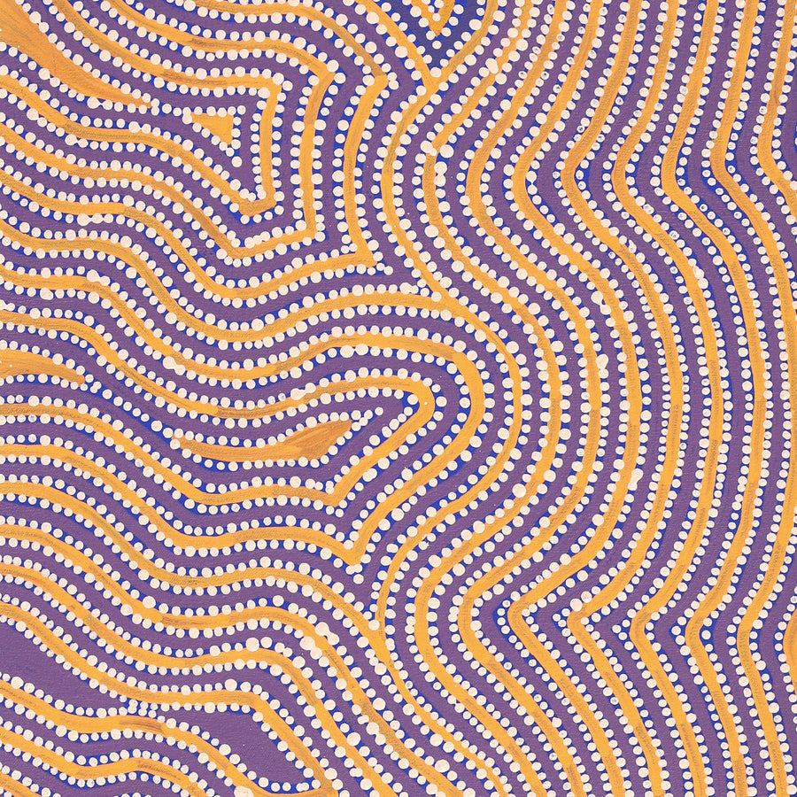 Aboriginal Artwork by Lisa Multa, Tali at Kungkayunti, 100x40cm