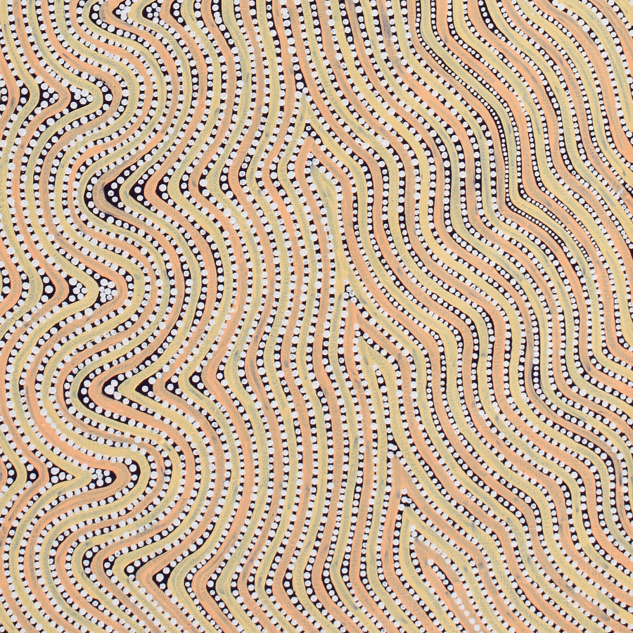 Aboriginal Artwork by Lisa Multa, Tali at Kungkayunti, 122x45cm