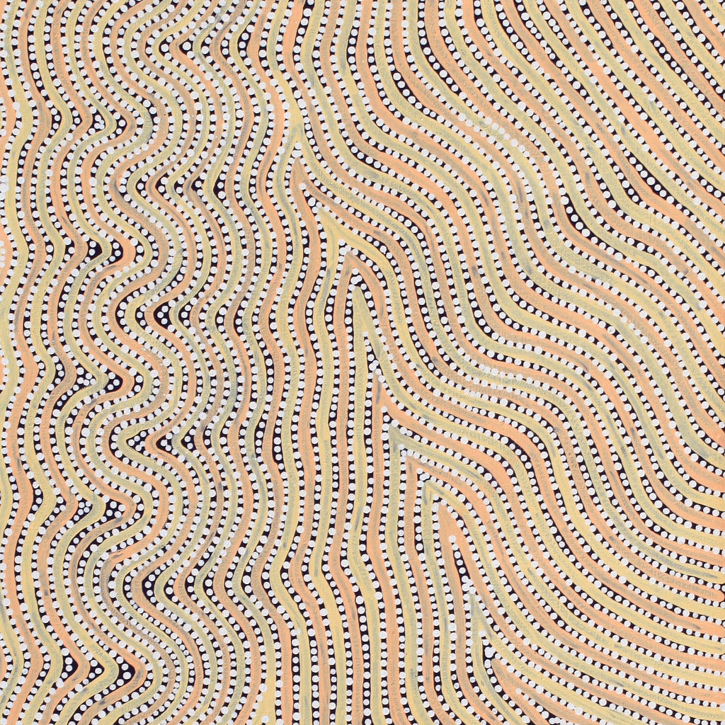 Aboriginal Artwork by Lisa Multa, Tali at Kungkayunti, 122x45cm