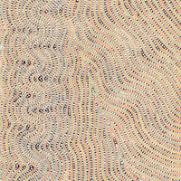 Aboriginal Artwork by Lisa Multa, Tali at Kungkayunti, 122x45cm