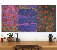 Aboriginal Artwork by Lloyd Jampijinpa Brown, Yankirri Jukurrpa (Emu Dreaming) - Ngarlikurlangu, 122x61cm