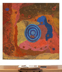 Aboriginal Artwork by Lloyd Jampijinpa Brown, Yankirri Jukurrpa (Emu Dreaming) - Ngarlikurlangu, 152x152cm