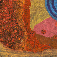 Aboriginal Artwork by Lloyd Jampijinpa Brown, Yankirri Jukurrpa (Emu Dreaming) - Ngarlikurlangu, 152x152cm