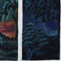 Aboriginal Artwork by Loretta Penhall, Haasts Bluff landscape, 80x40cm