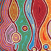 Aboriginal Artwork by Louise Napangardi Watson, Mina Mina Jukurrpa, 61x46cm