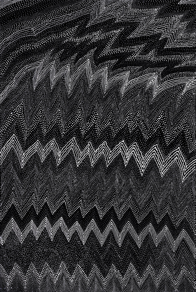 Aboriginal Artwork by Lyn Napangardi Ward, Ngapa Jukurrpa - Pirlinyarnu, 91x61cm